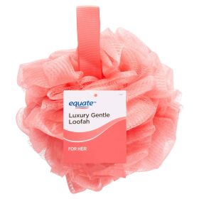 Equate Beauty Women's Exfoliating Bath Loofah, Mesh Netting Body Scrubber, 1 Count