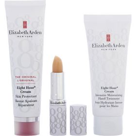 ELIZABETH ARDEN by Elizabeth Arden Eight Hour Cream Beauty Must-Haves Set: Skin Protectant 1.7 oz + Hand Treatment 2.3 oz + Lip Protectant Stick 0.13