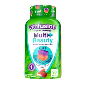 Vitafusion Multi+ Beauty 2-in-1 Benefits & Flavors Daily Multivitamin; 90 Count